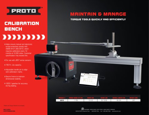 CALIBRATION BENCH