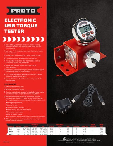 Proto® Electronic USB Torque Tester