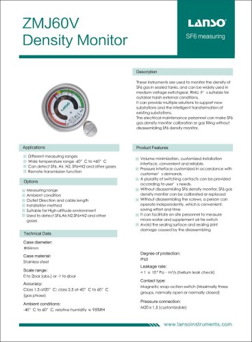 ZMJ60V Density Monitor