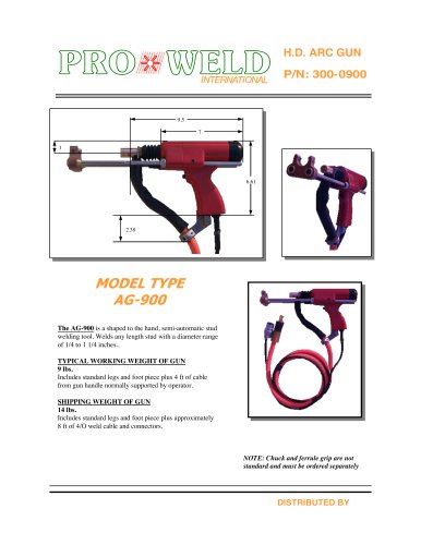 Pro Weld Model Type AG-900