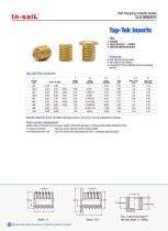 In-saiL self-tapping brass insert TT series