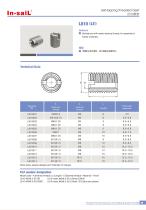 LE series Slotted and with metric external thread, for assembly inharder materials.