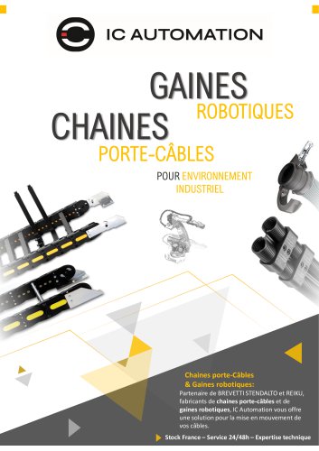 Chaines porte-câbles & Gaines robotiques