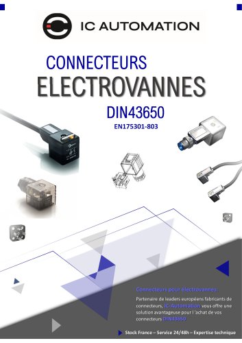 Connectiques pour Electrovanne DIN43650