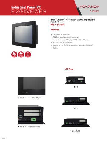 Industrial Panel PC E Series