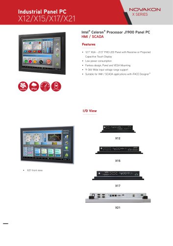 Industrial Panel PC X Series