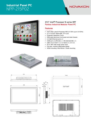 NPP-215P02 Industrial Panel PC