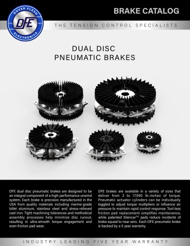 DUAL DISC PNEUMATIC BRAKES