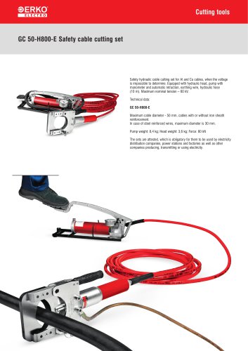 GC 50-H800-E Safety cable cutting set