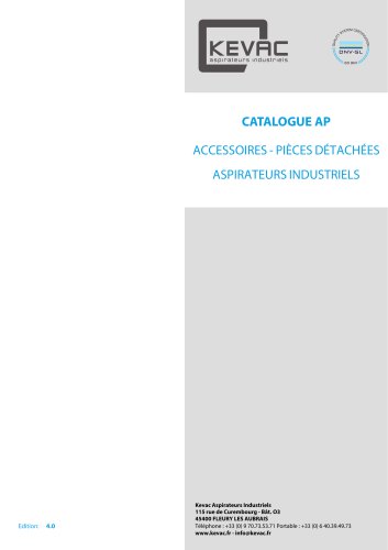 Catalogue accessoires et pièces détachées