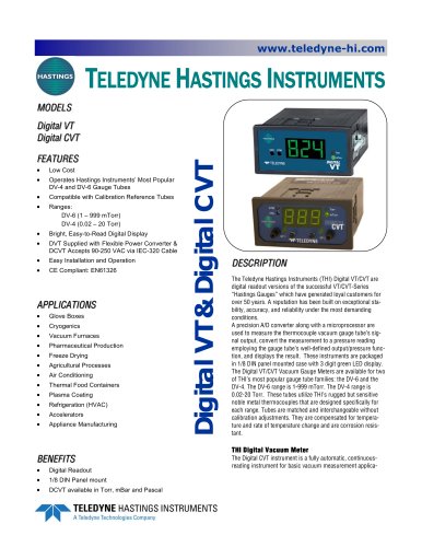 DVT/DCVT  digital vacuum gauge/controller