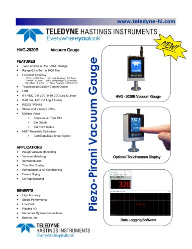 HVG-2020B Piezo-Pirani Vacuum Gauge