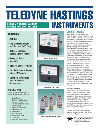 VH/CVH vacuum gauge/controller