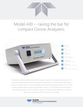 Model 430 — raising the bar for compact Ozone Analyzers