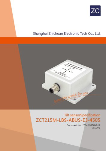 ZC ZCT215M-LBS-ABUS-E3-4505 High Accuracy Dual axis Digital Inclinometer