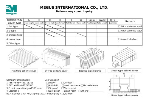 Bellows cover (All type)