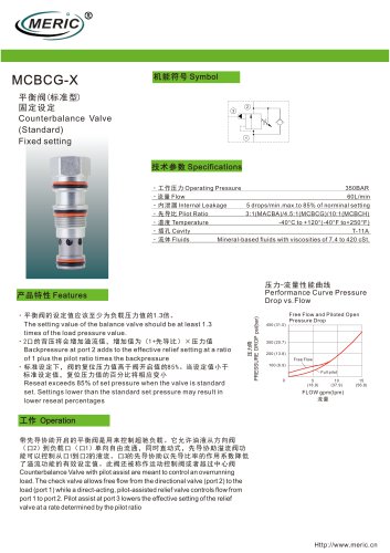 Balancing valve MCBCG-X series