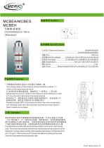 Balancing valve MCBEA/MCBEG/MCBEH