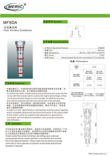 Cartridge valve MFSDA series