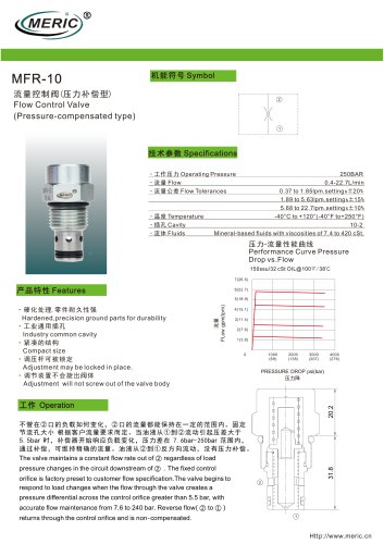 Volumetric flow regulator MFR-10