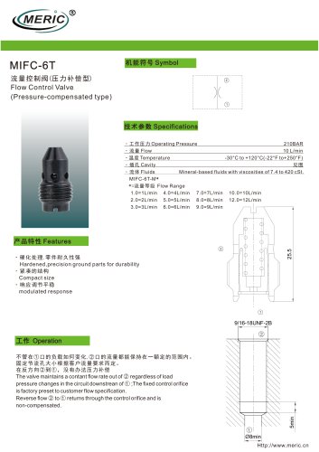 Volumetric flow regulator MIFC-6T