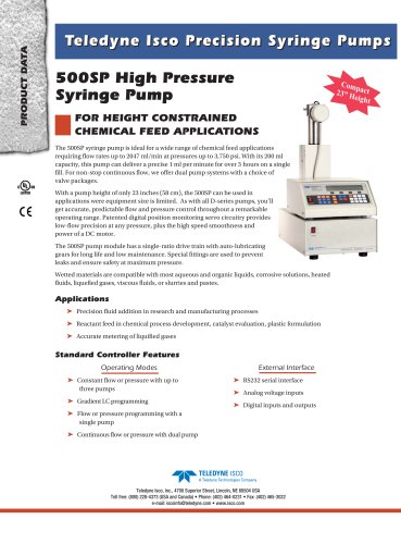 500SP Syringe Pump