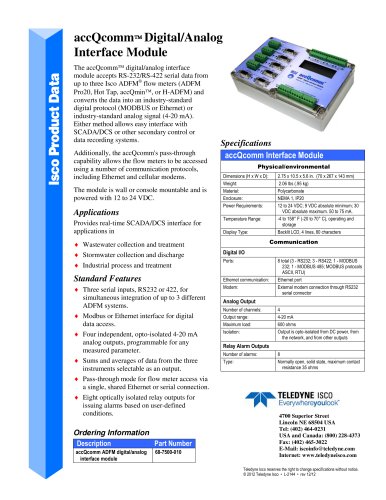 accQcomm Digital Analog Interface Module