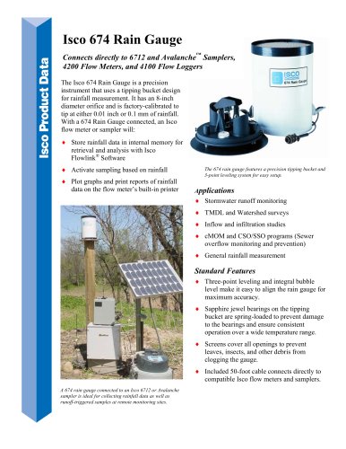 Isco 674 Rain Gauge