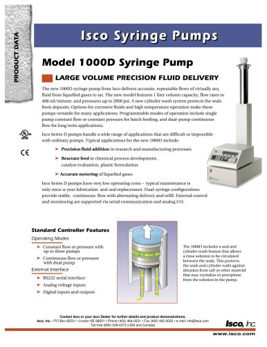 Model 1000D Syringe Pump