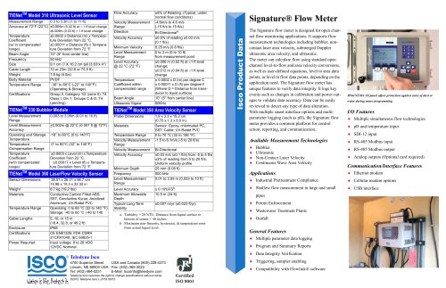 Signature Flow Meter