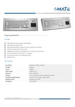 MATE MKA-66-PM Desktop Stainless Steel Keyboard with Touchpad