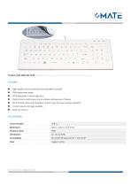 MATE MKB-101-NLM Silicone Sccissor Switch Keyboard