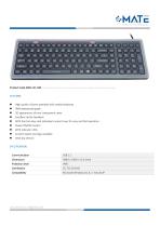 MATE MKB-111-NM Transparent Corded Bilingual Silicone Keyboard