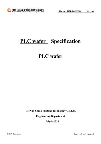 PLC wafer