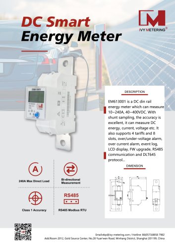 IVY DC Energy Meter EM613001