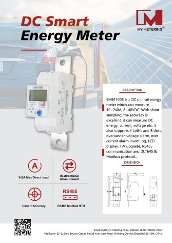 IVY DC Energy Meter EM613005