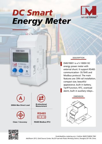 IVY DC Energy Meter EM619001