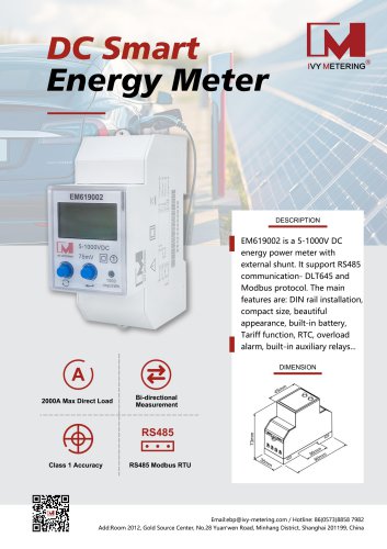 IVY DC Energy Meter EM619002