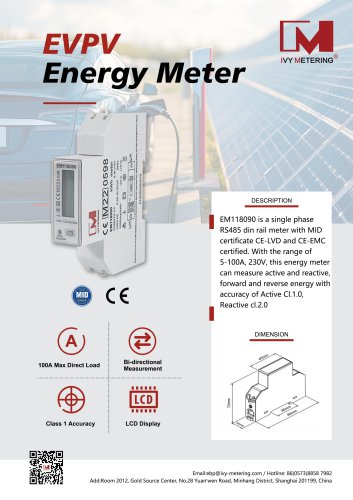 IVY EVPV Energy Meter EM118090