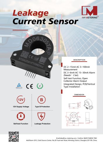 IVY Leakage Current Sensor MD0630STA-P