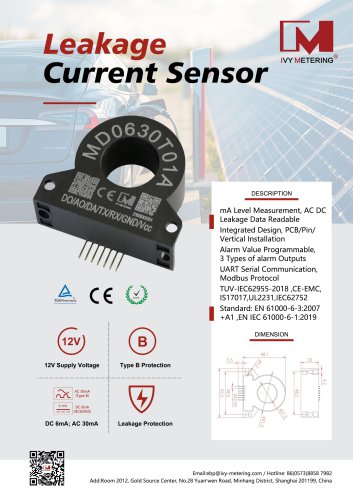 IVY Leakage Current Sensor MD0630T01A