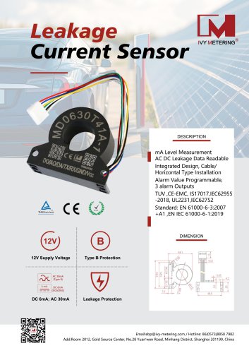 IVY Leakage Current Sensor MD0630T41A-1