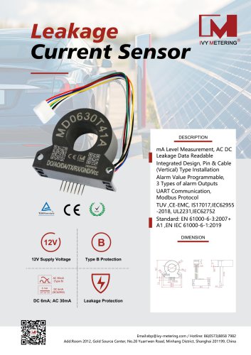 IVY Leakage Current Sensor MD0630T41A