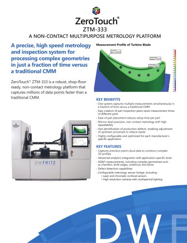 ZeroTouch® ZTM-333 Product Sheet