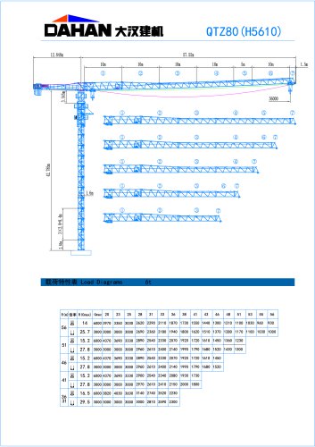 H5610 Dahan Topless Tower Crane 2021 Jan