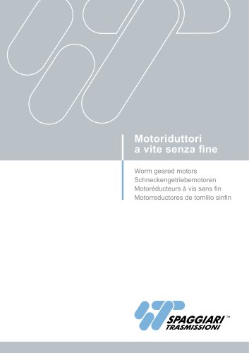 Motoréducteurs à vis sans fin SW - Technical catalogue - SW/2012/REV.0