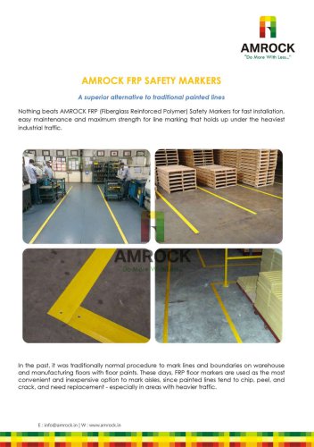 AMROCK FRP SAFETY MARKERS