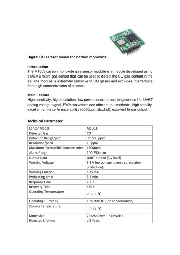 CO gas sensor