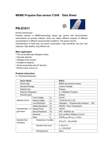 propane gas sensor