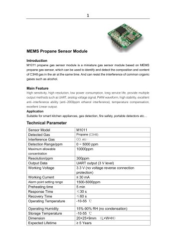 propane gas sensor